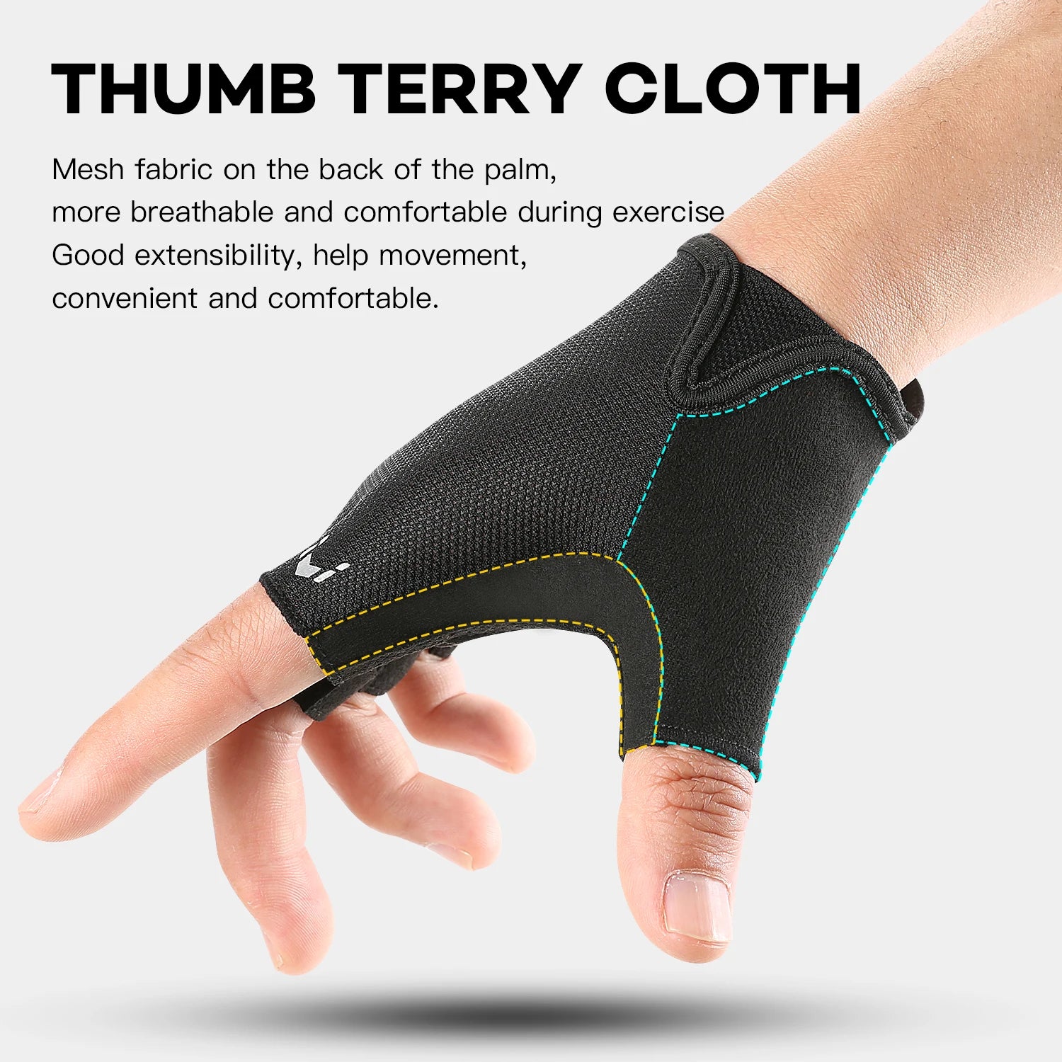 Fezrgea Half Finger Cycling Gloves — Breathable Anti-Slip Sports Mittens