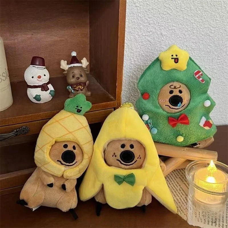 Plush Doll Head Cover & Outfit — Creative Accessory for Collectible Dolls