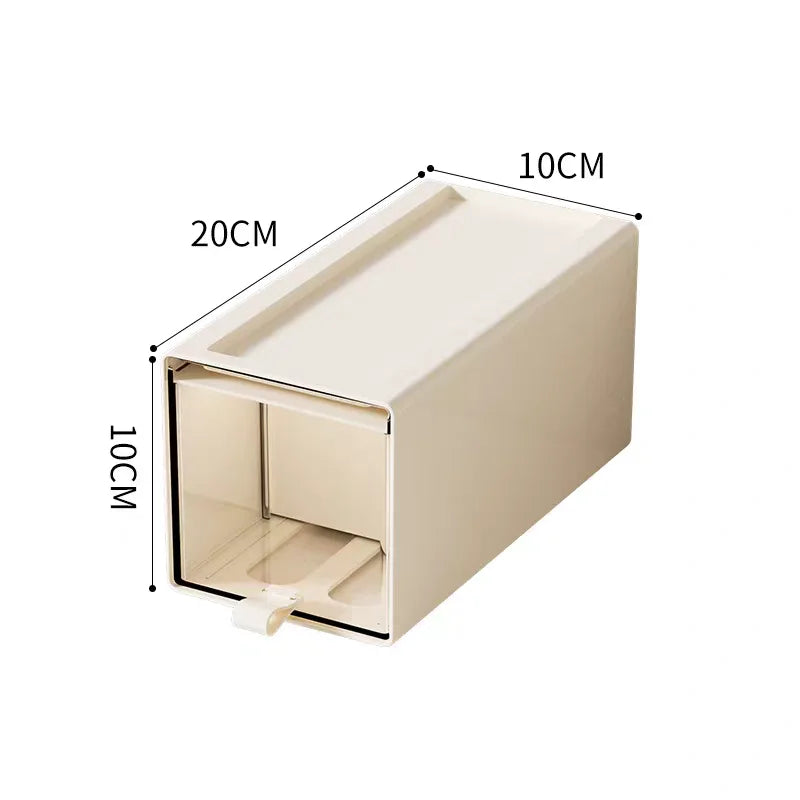 Desktop Storage Box with Drawers — Clear Collectible Display Case