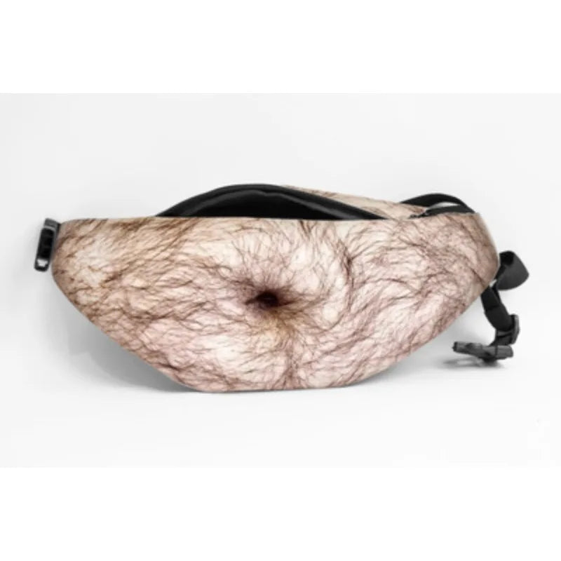 Fake Beer Belly Waist Bag — Funny Prank Fanny Pack for Outdoor Activities