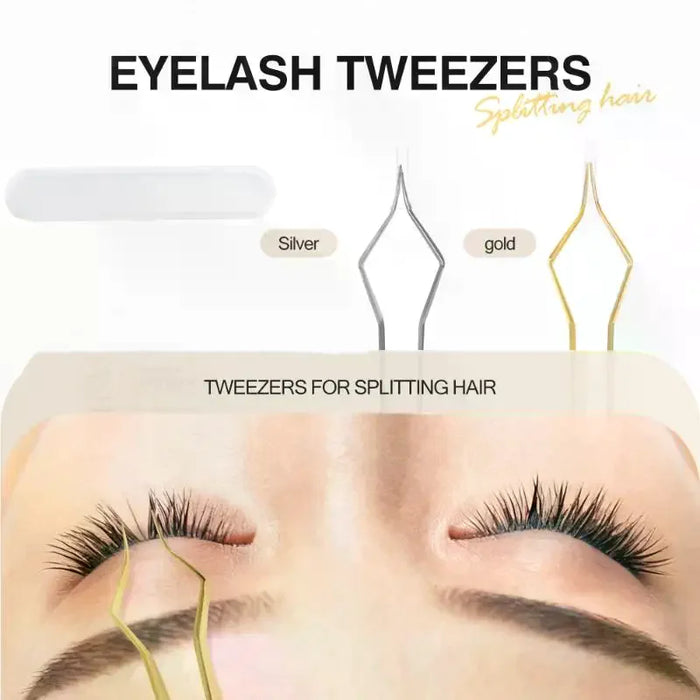 AACAR Lash Extension Tweezers — High Precision Stainless Steel Beauty Tools