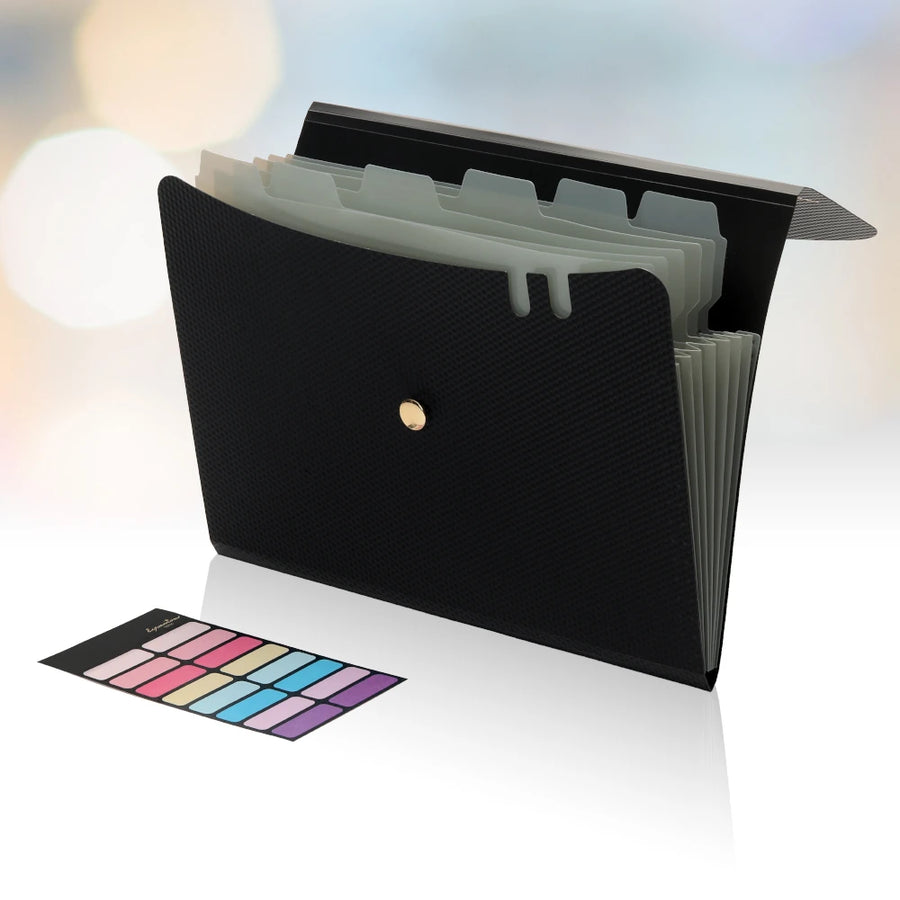 Expanding File Folder — 7 Pocket Accordion Organizer for A4 & Letter