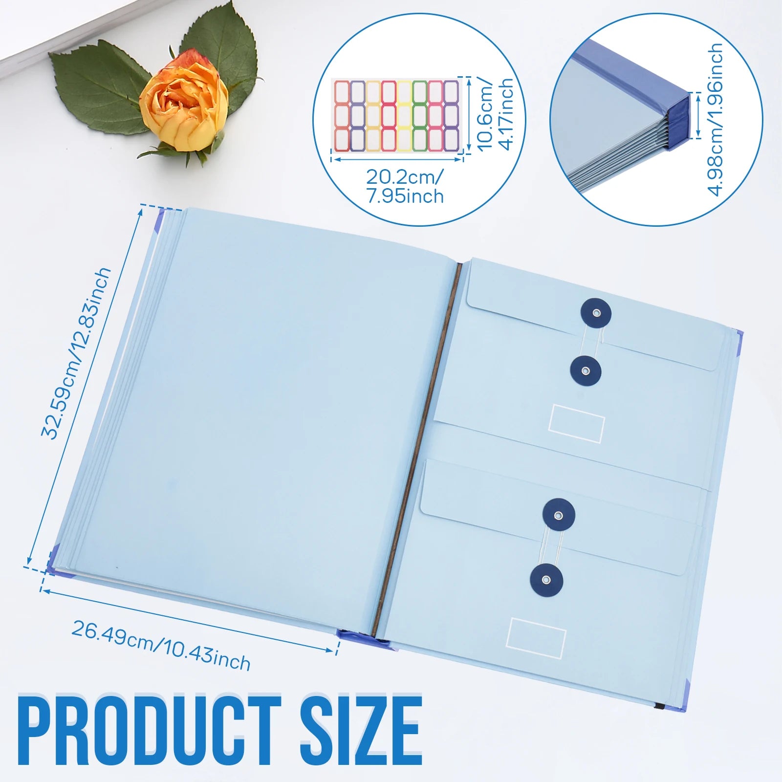 Document Organizer File Folder — Portable Emergency Binder & Storage Bag