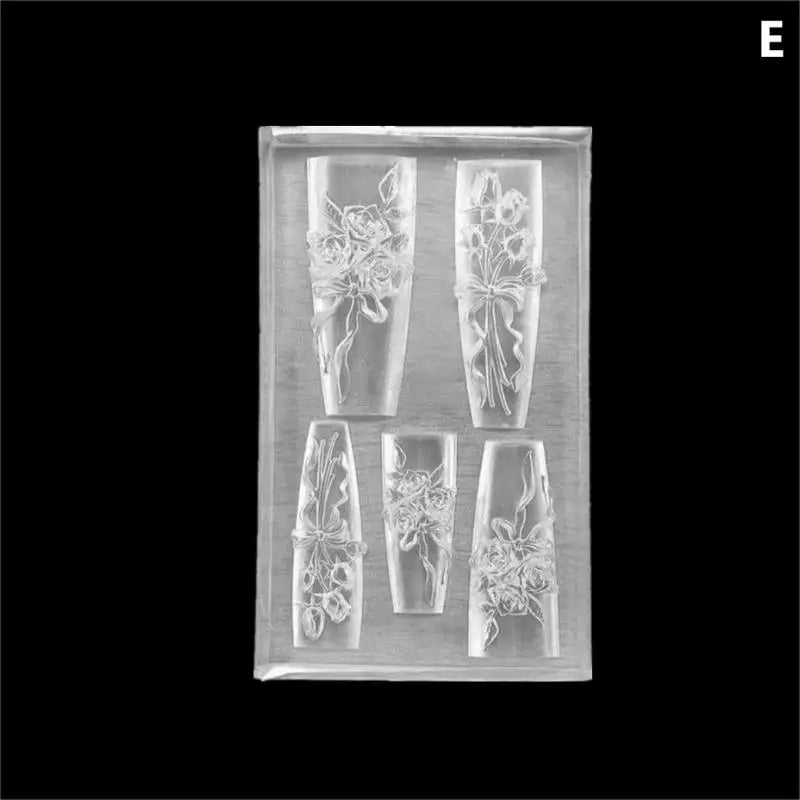 KittenBaby Lace Bowknot Nail Art Stencil — Silicone Manicure Design Tool