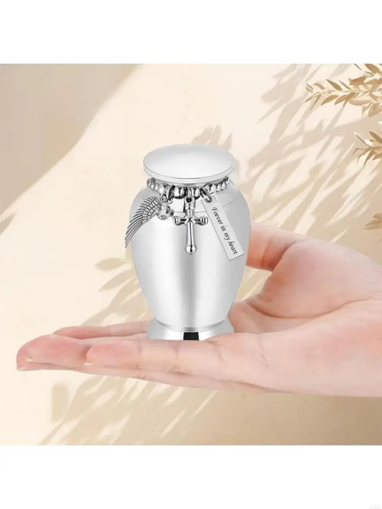 Elegant Pet Memorial Urn — Small Cremation Keepsake Container