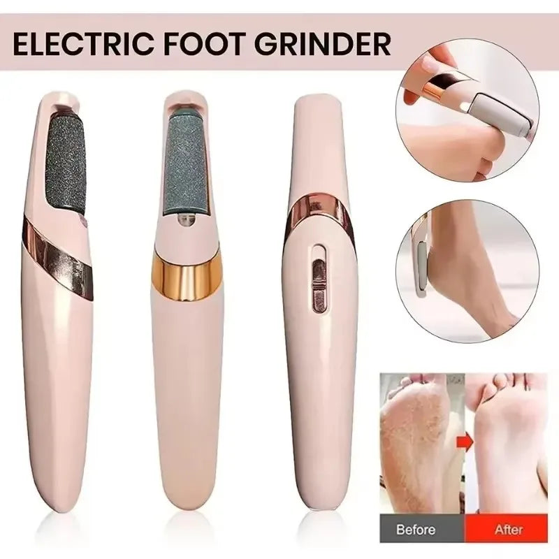 NOCCLILI Electric Foot Callus Remover — Rechargeable Pedicure Tool, Pink