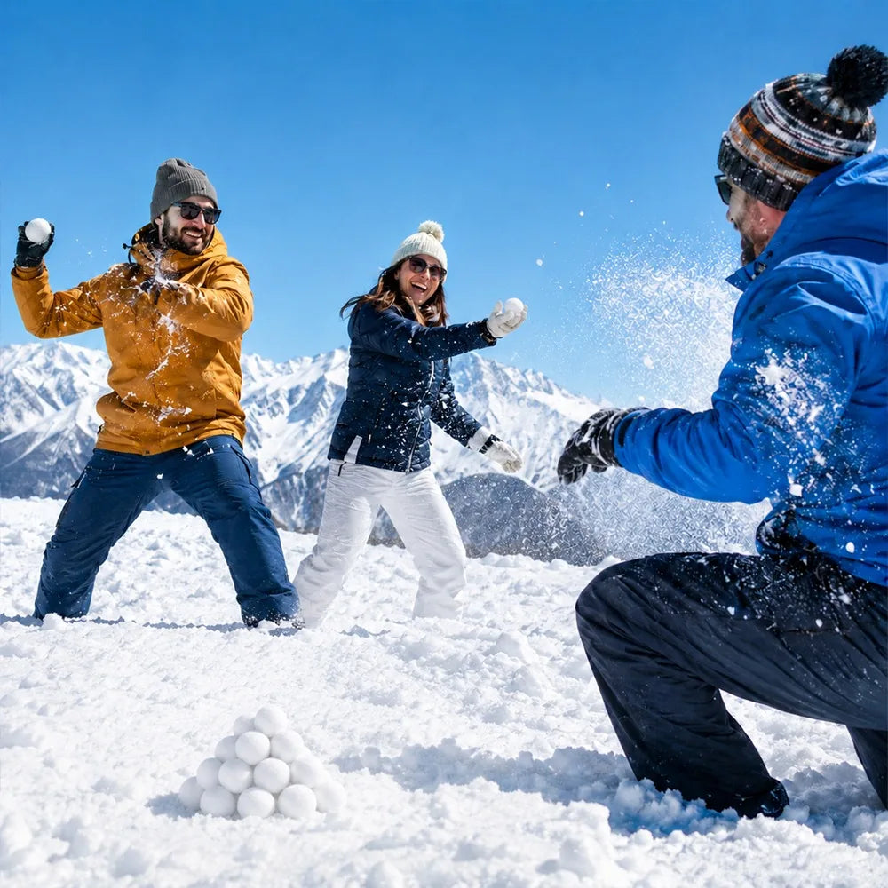 Artificial Snow Balls — Festive Winter Party Decor, 50 Piece Set
