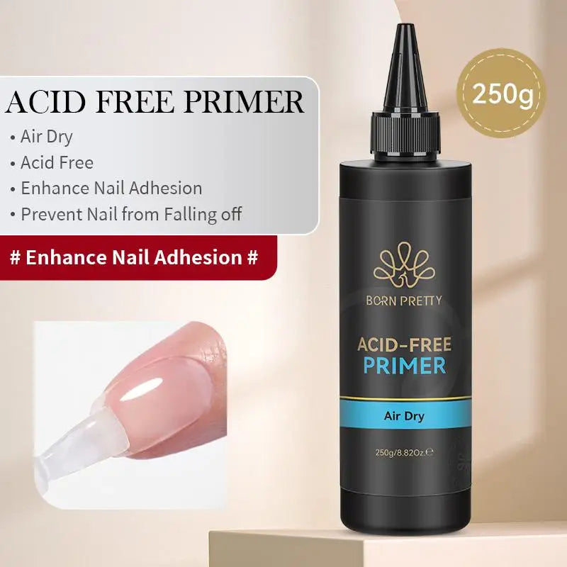 BORN PRETTY Nail Prep Dehydrator and Primer — Acid-Free Reinforcement Gel