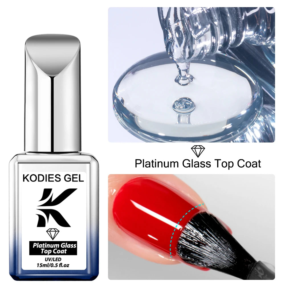 KODIES GEL Super Sticky Base Coat — Strong Semi-Permanent Nail Foundation
