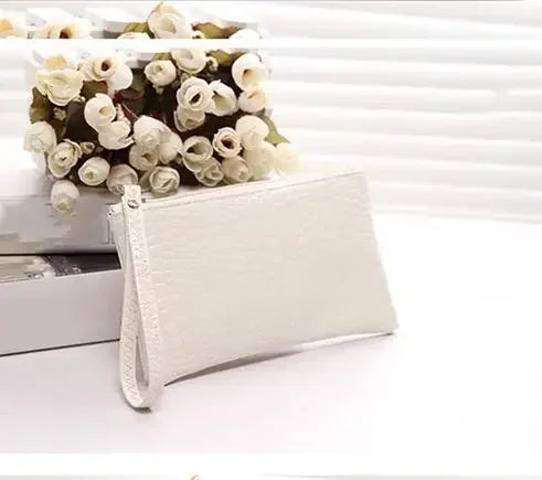 eTya Women's PU Leather Wristlet — Compact Coin Purse & Card Holder