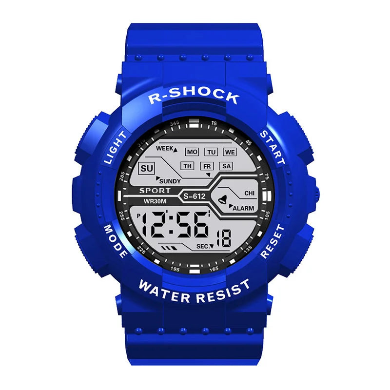 YIKAZE Men's Digital Sports Watch — Waterproof LED Military Wristwatch