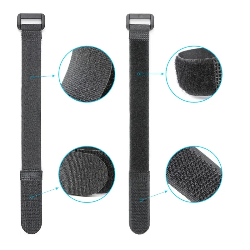 Reusable Nylon Cable Ties — Self-Adhesive Wire Organizer Straps