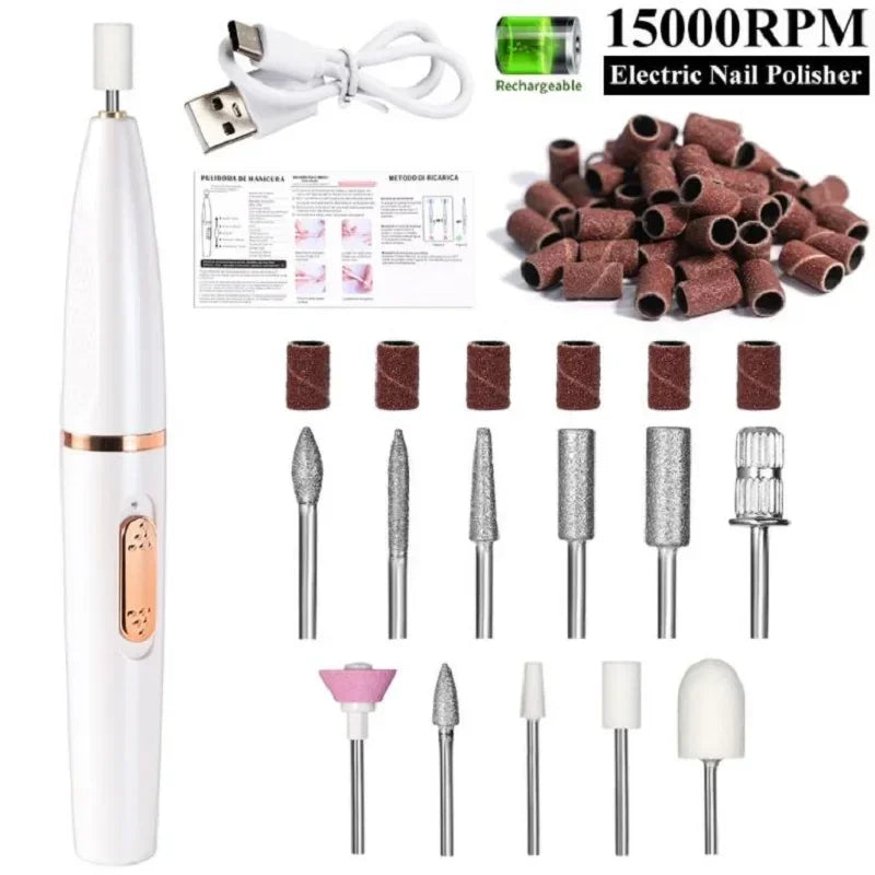 Electric Nail Polisher Drill — Professional Manicure & Grinding Tool