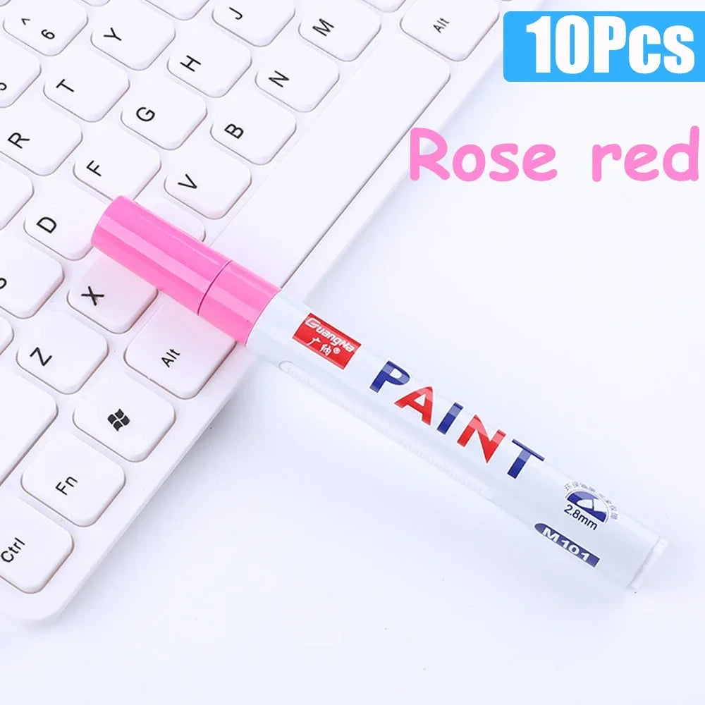 Permanent Paint Marker Pens — Waterproof Quick-Dry Tire & Craft Markers