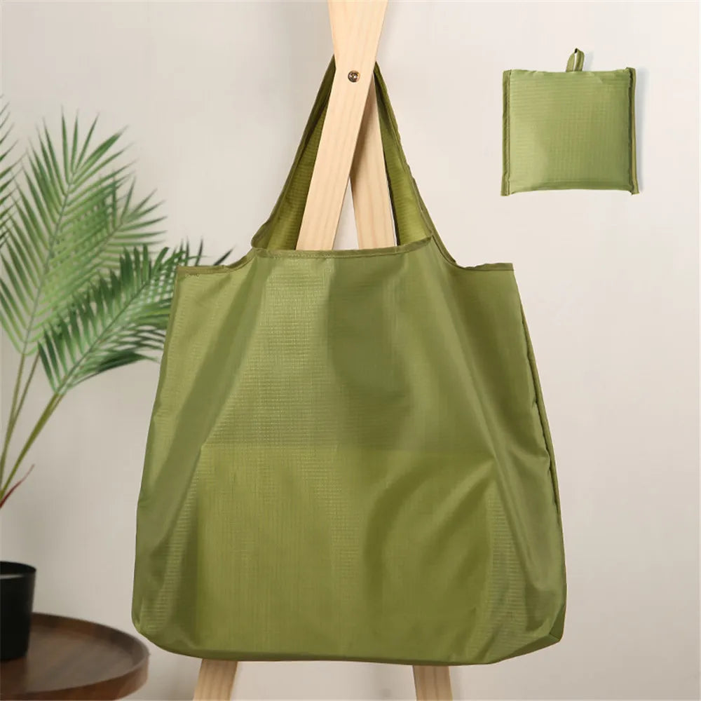 Reusable Oxford Cloth Shopping Bag — Foldable & Machine Washable Tote