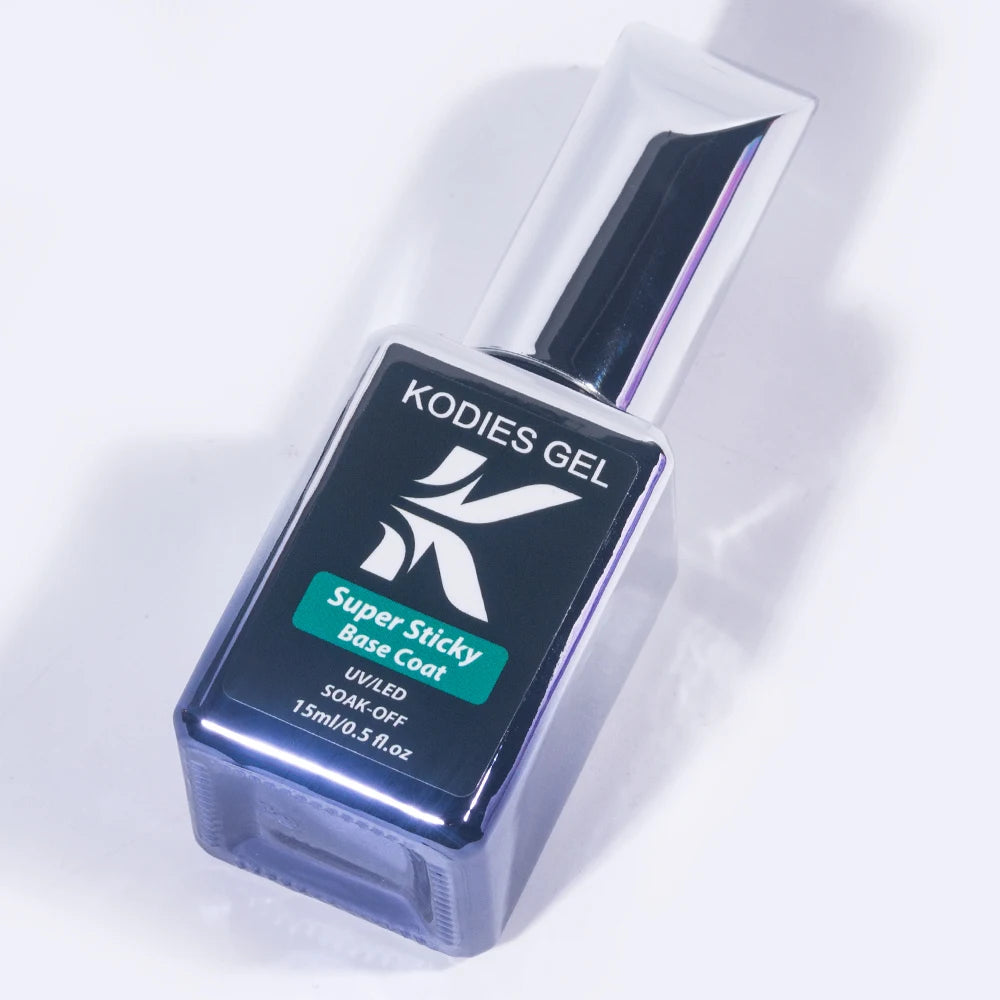 KODIES GEL Super Sticky Base Coat — Strong Semi-Permanent Nail Foundation