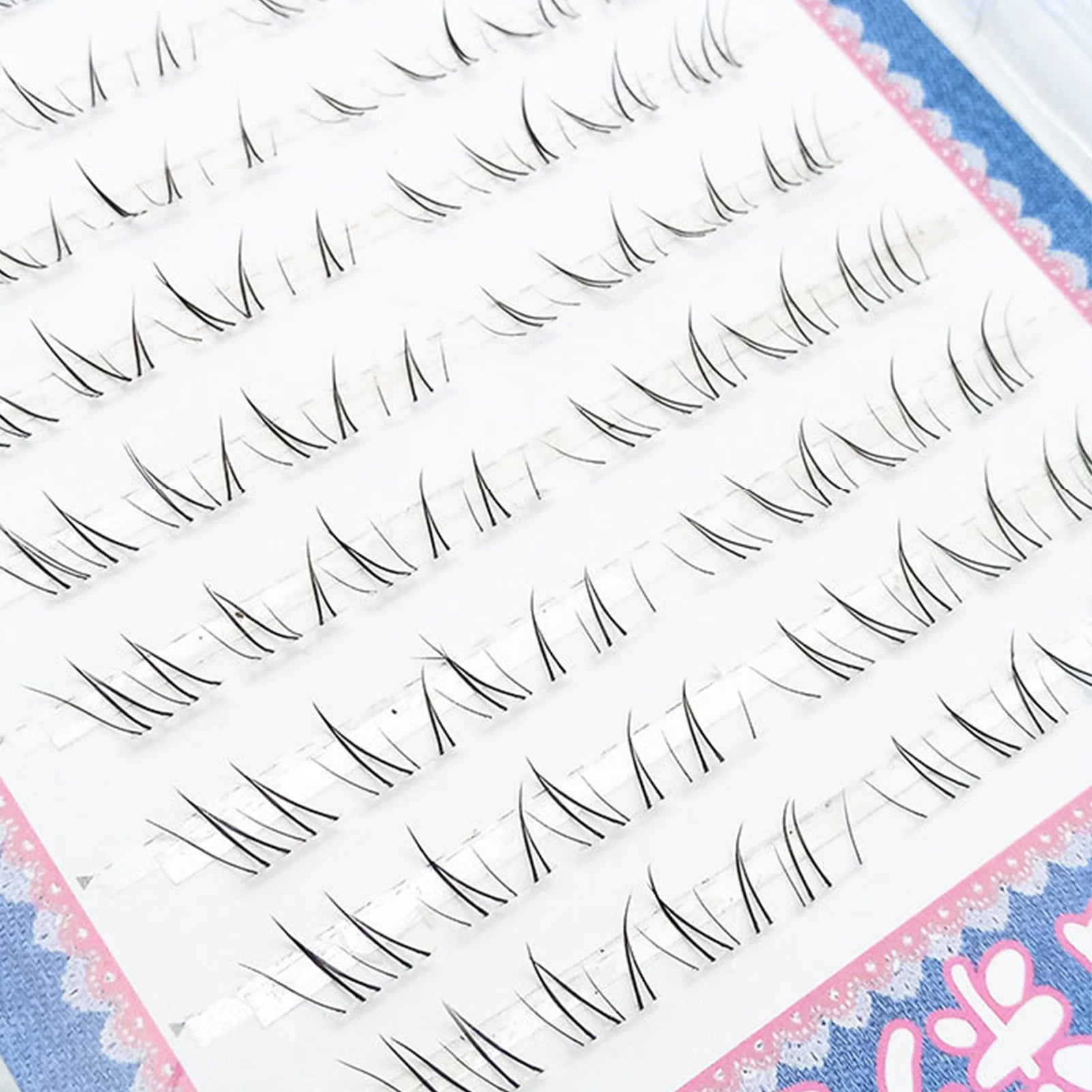 Manga Style False Eyelashes — Natural Wispy Lower Lash Clusters