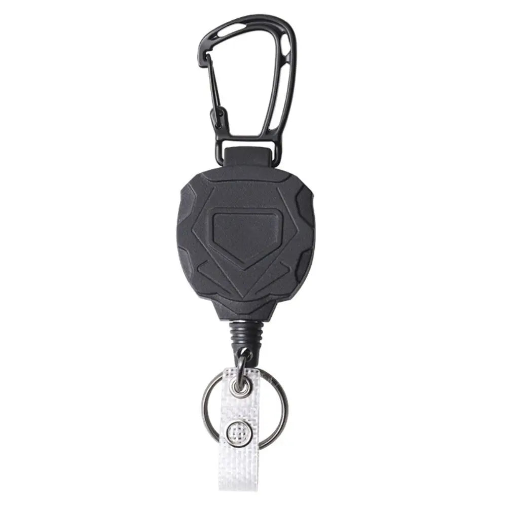 Retractable Badge Holder — Heavy Duty ID Card Reel with Carabiner