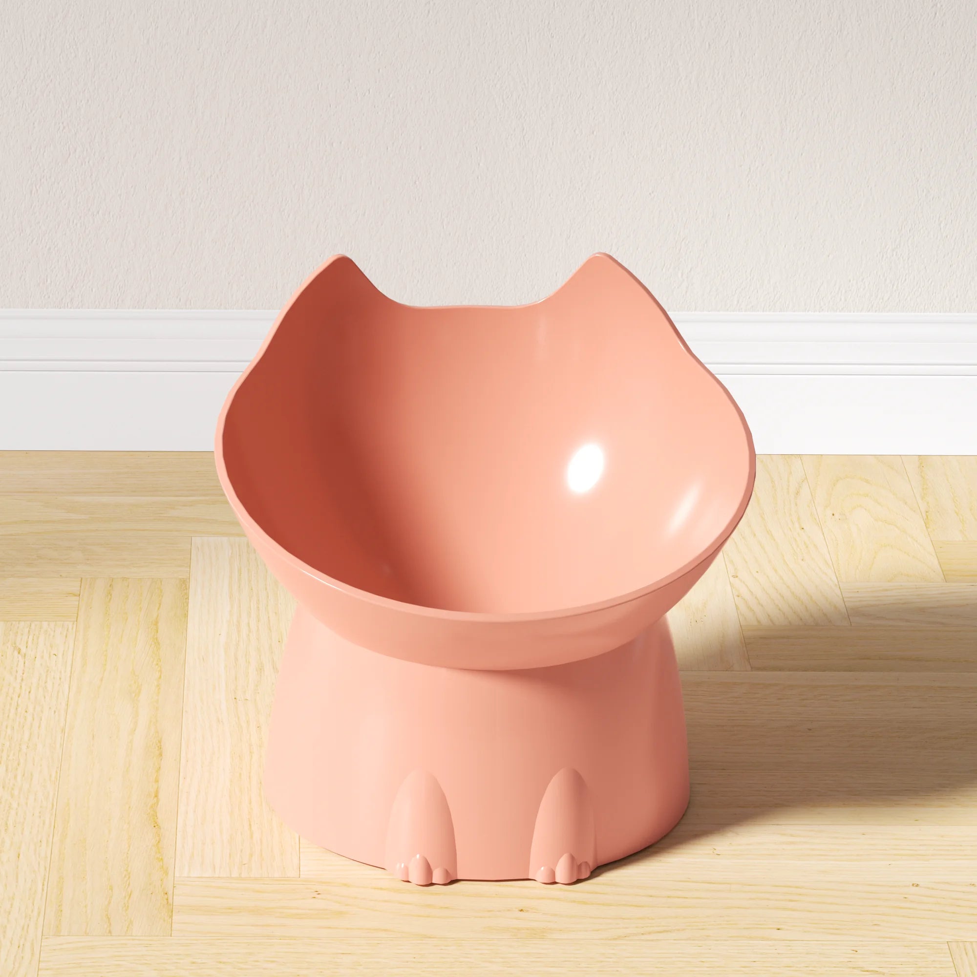 Elevated Cat Feeding Bowl — Anti-Tip Raised Dish for Neck Protection