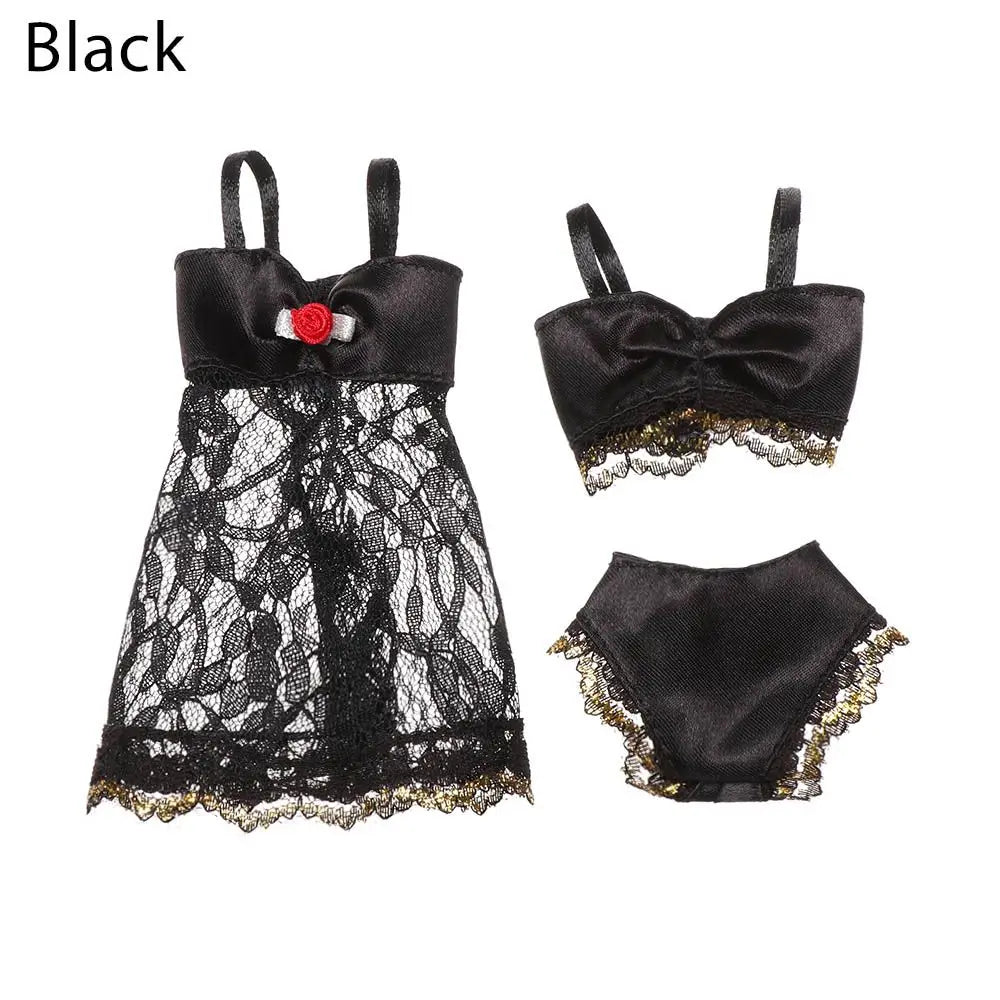 Lace Doll Night Dress Set — Fashionable Pajamas for 25-30cm Dolls