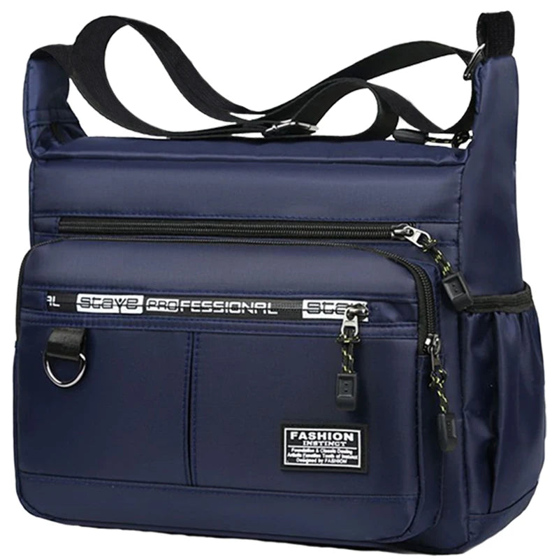 Men's Business Crossbody Bag — Multi-Pocket Professional Shoulder Bag