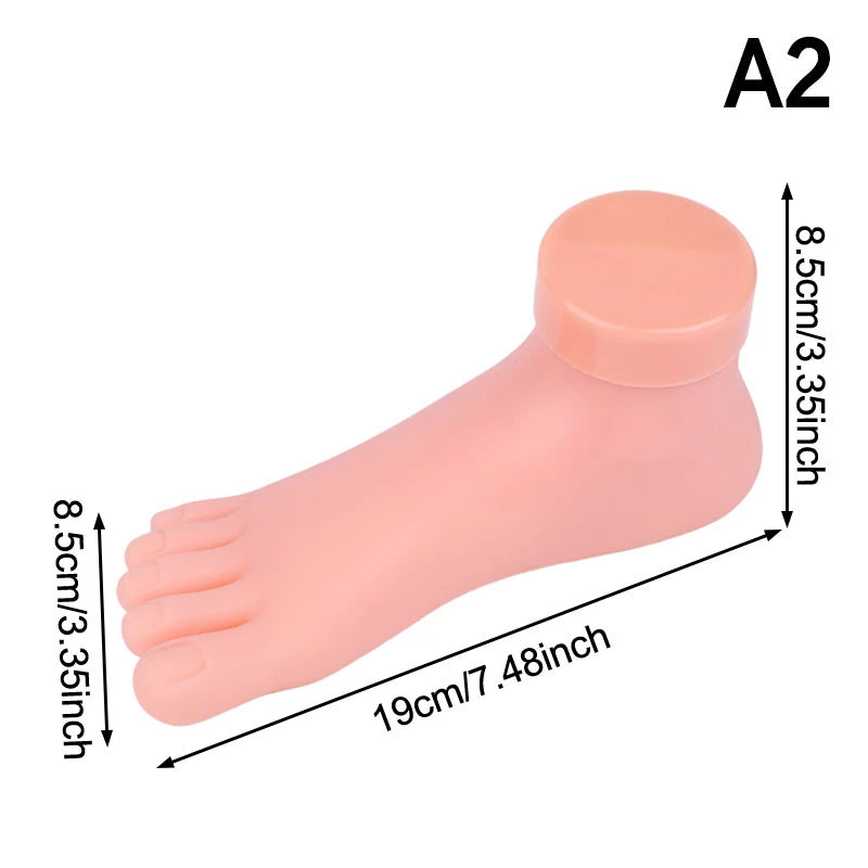 Silicone Nail Art Practice Hand — Realistic Manicure Training Tool
