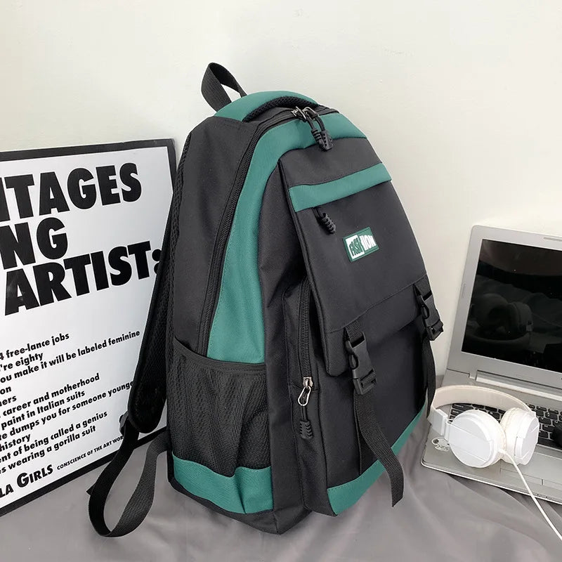 Large Capacity Business Backpack — Laptop Travel Bag with Oxford Fabric