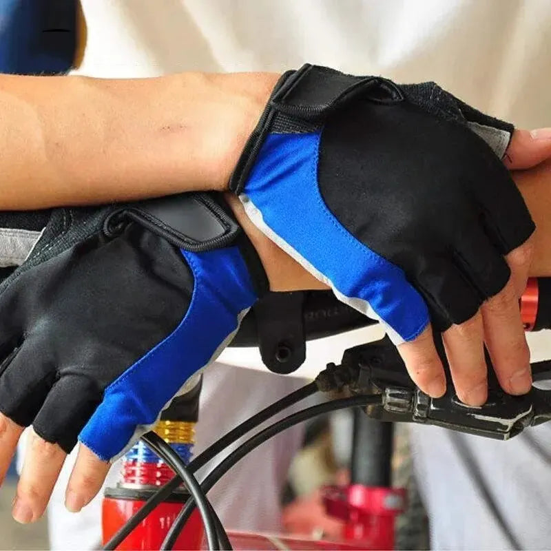 Half Finger Cycling Gloves — Breathable Anti-Slip Sports Mitts