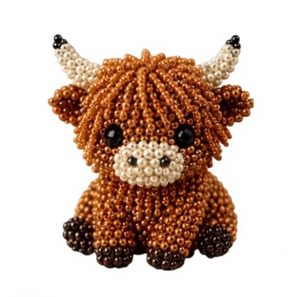 DIY 3D Beaded Animal Craft Kit — Handmade Miniature Art Set for Stress Relief
