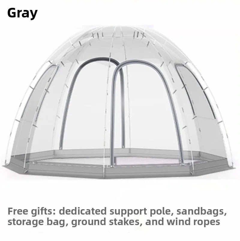 OEING Transparent Camping Dome Tent — Windproof Four-Season Shelter