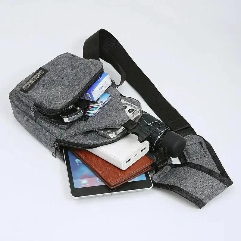 Men's Large Capacity Sling Bag — Outdoor Sports Shoulder Backpack