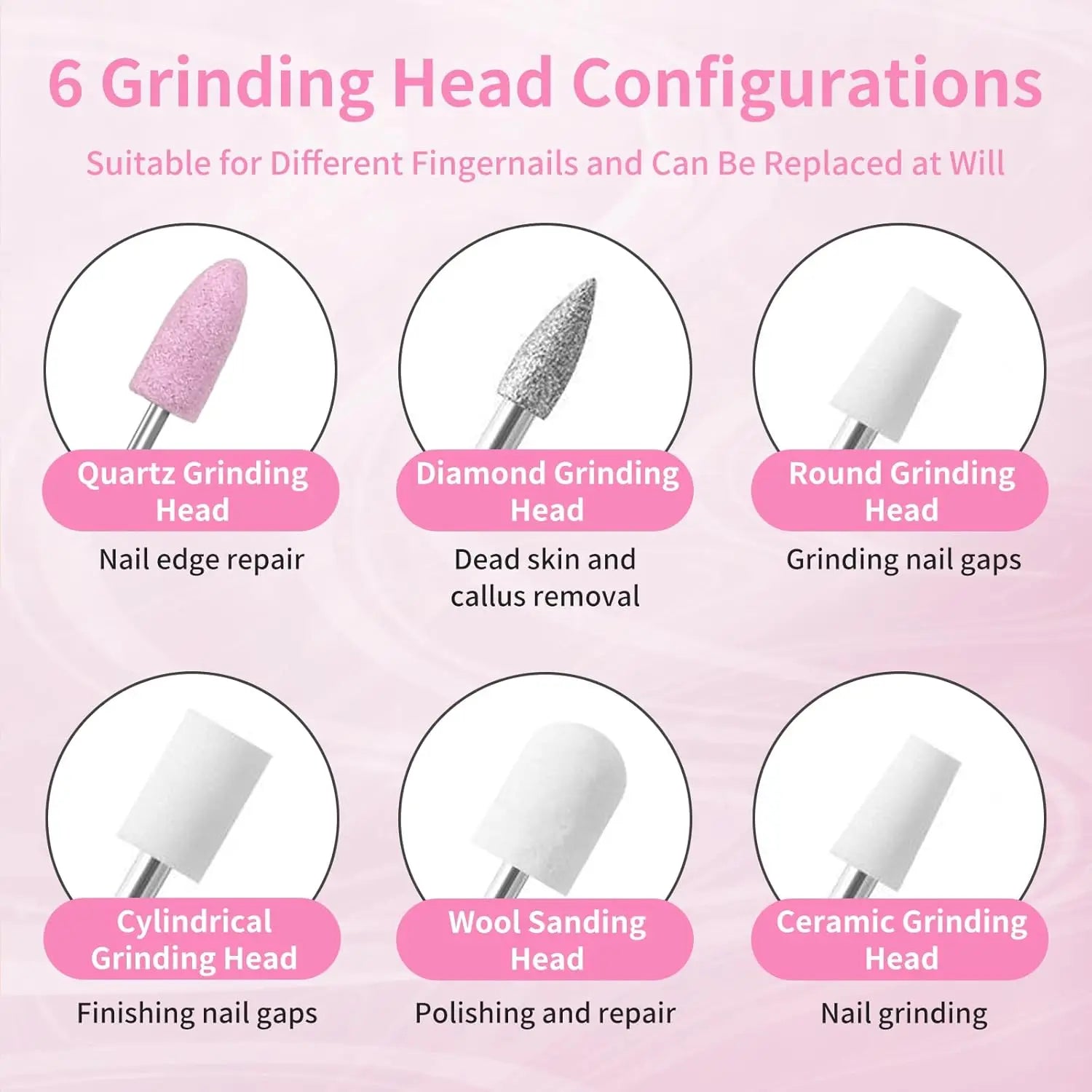 VIMYSHOW Cordless Electric Nail Drill — Professional Manicure & Pedicure Kit