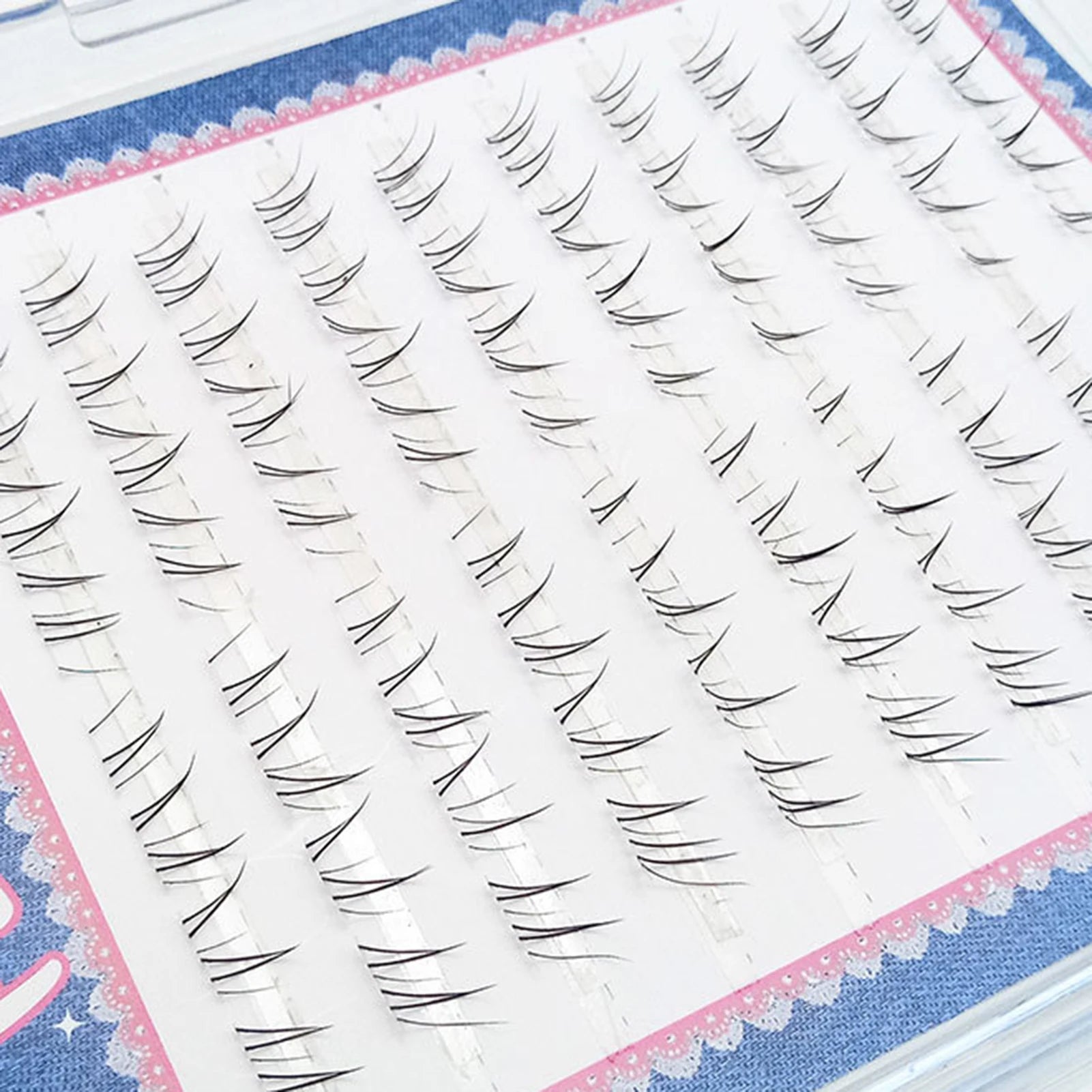Manga Style False Eyelashes — Natural Wispy Lower Lash Clusters