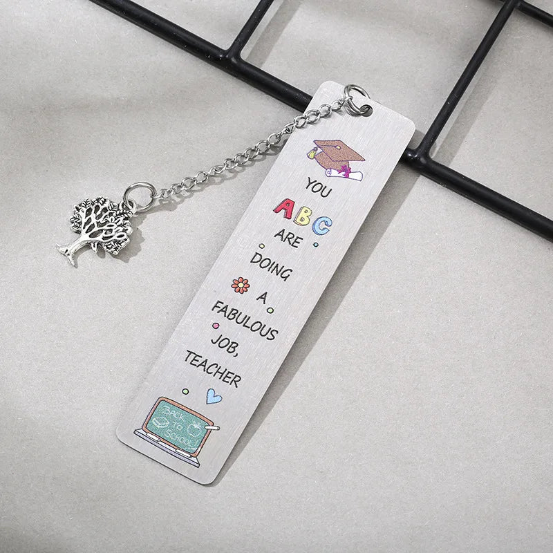 lqcrwoc Cartoon Metal Bookmarks — Decorative Retro Page Markers for Students