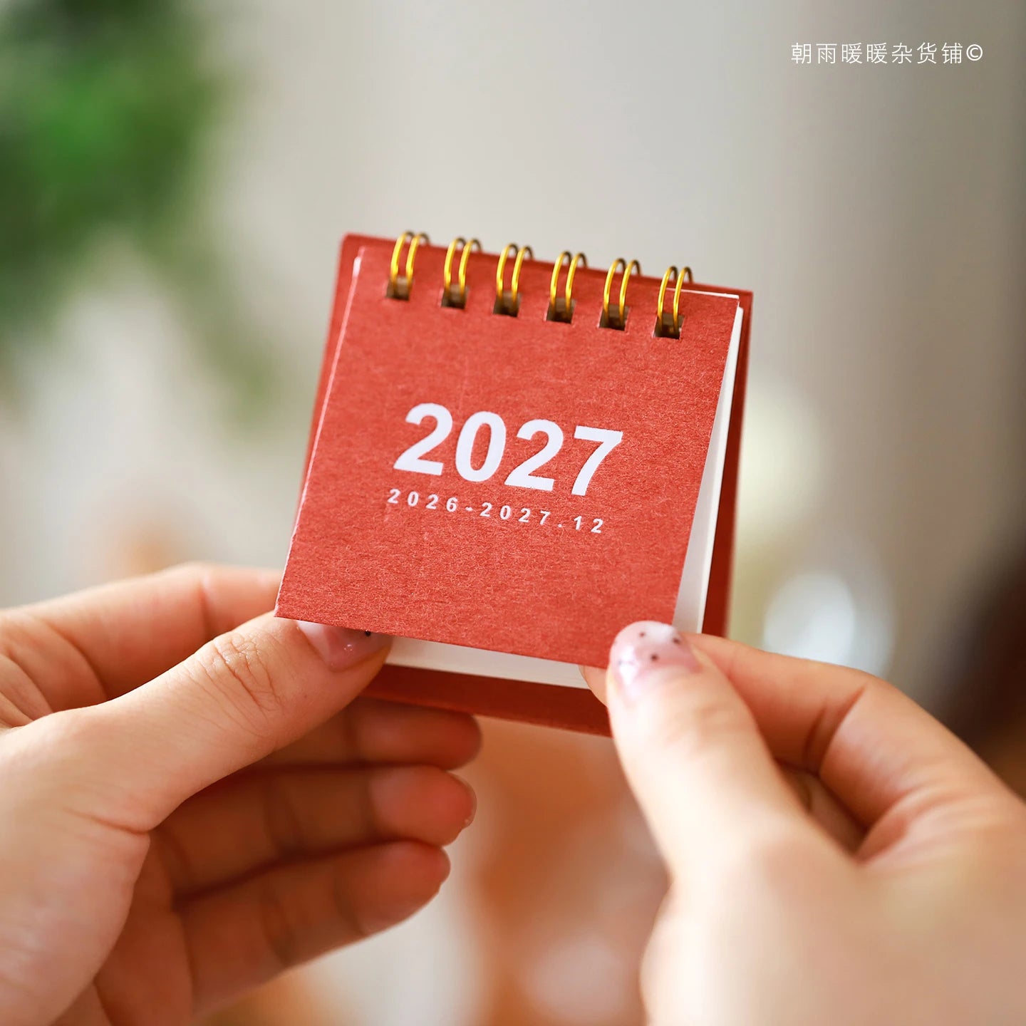 Mini Desktop Planner Calendar — Minimalist Work and Study Desk Ornament