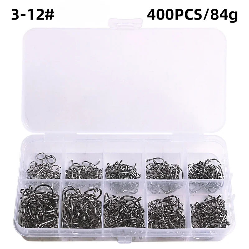 Carbon Steel Fishing Hooks — Sharp Barbed Circle Hooks for Saltwater & Freshwater