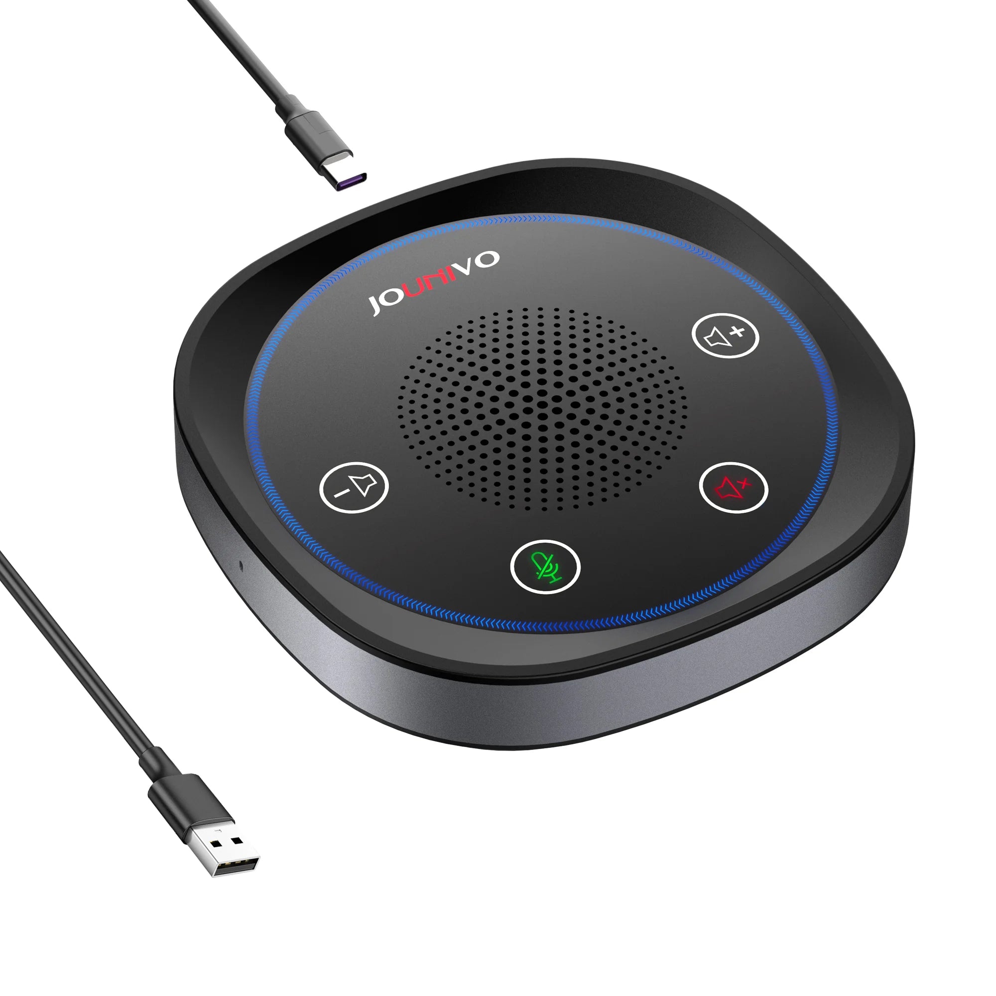 JOUNIVO USB Conference Speaker — 360° Omnidirectional Microphone & Speakerphone