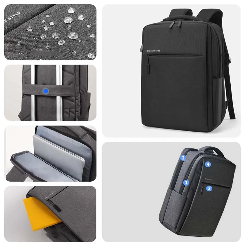 Cingrow Large Capacity Laptop Backpack — Waterproof Travel Bag with Multi-Pockets