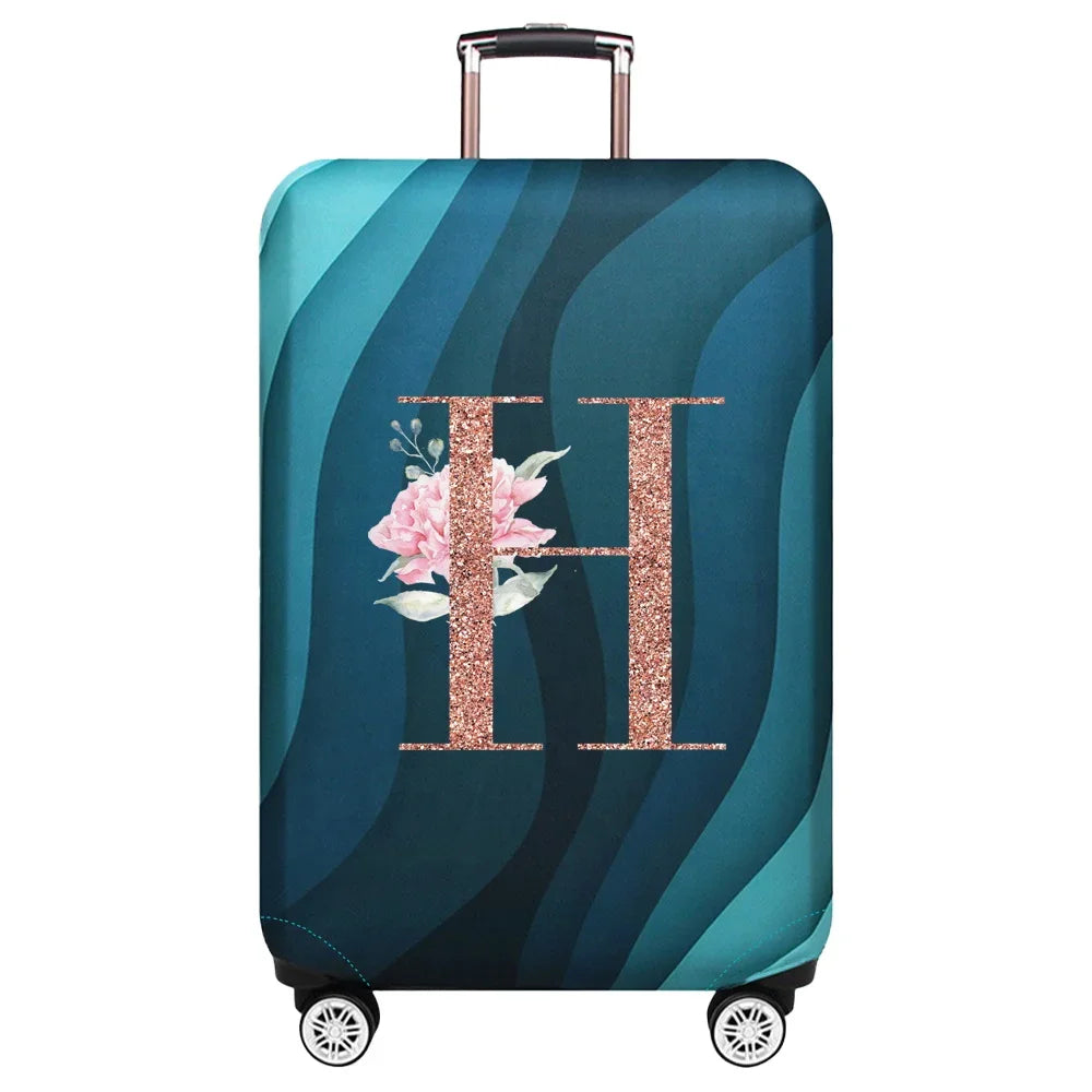 Stretch Luggage Protector Cover — Decorative Suitcase Guard for Travel