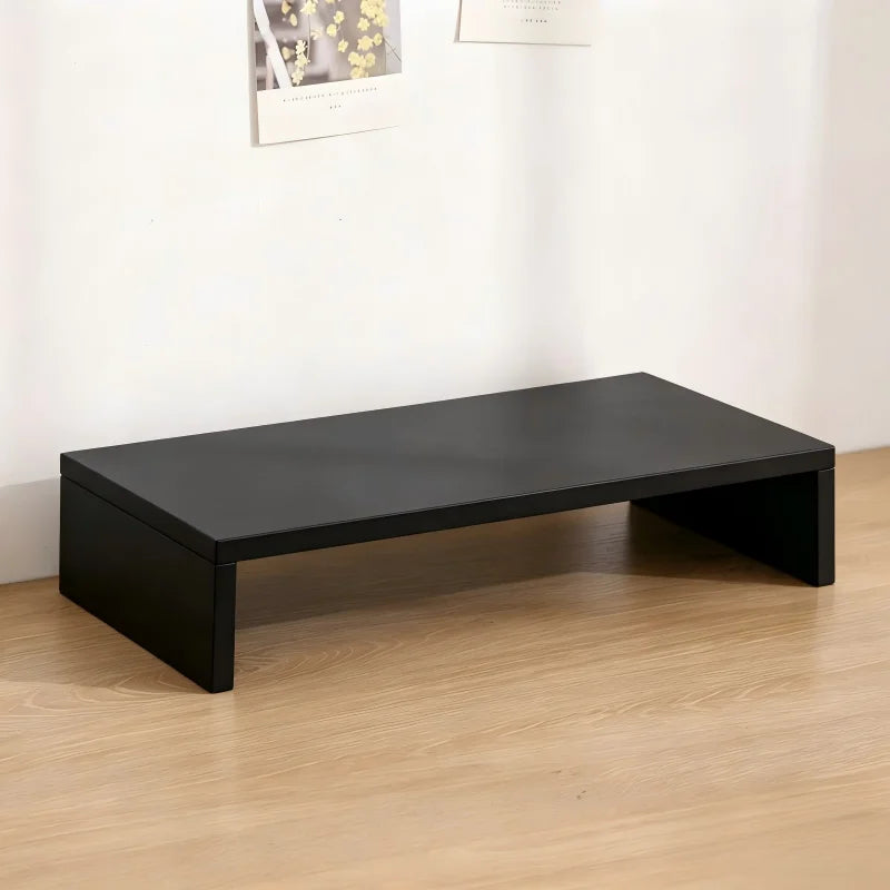 Ergonomic Wooden Laptop Stand — Monitor Riser with Keyboard Storage