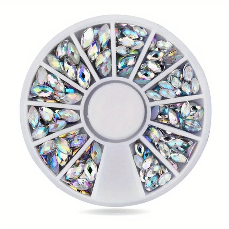 TaoTips Nail Art Rhinestones — Acrylic Crystal Gems for Manicure Decoration