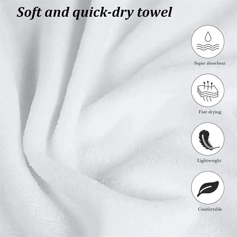 Quick-Dry Microfiber Bath Towel — Absorbent Beach & Gym Towel