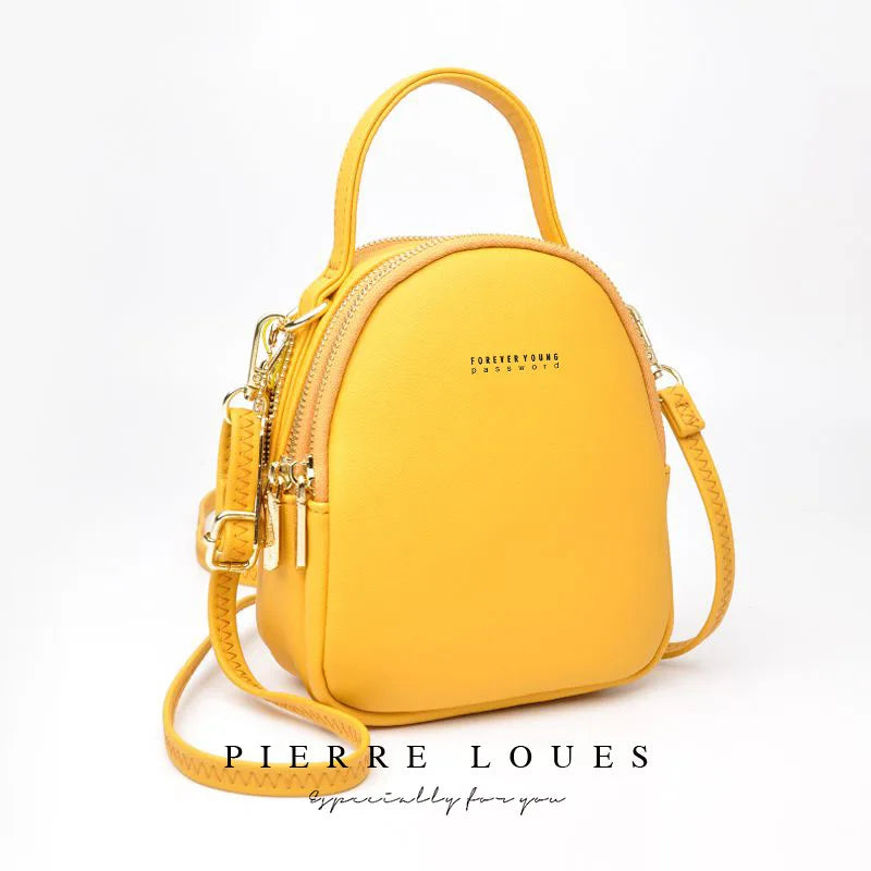 Mini PU Leather Backpack — Stylish Multi-Function Shoulder Bag for Women
