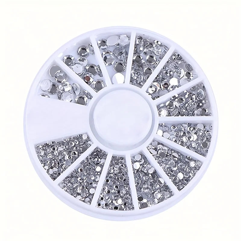 TaoTips Nail Art Rhinestones — Acrylic Crystal Gems for Manicure Decoration