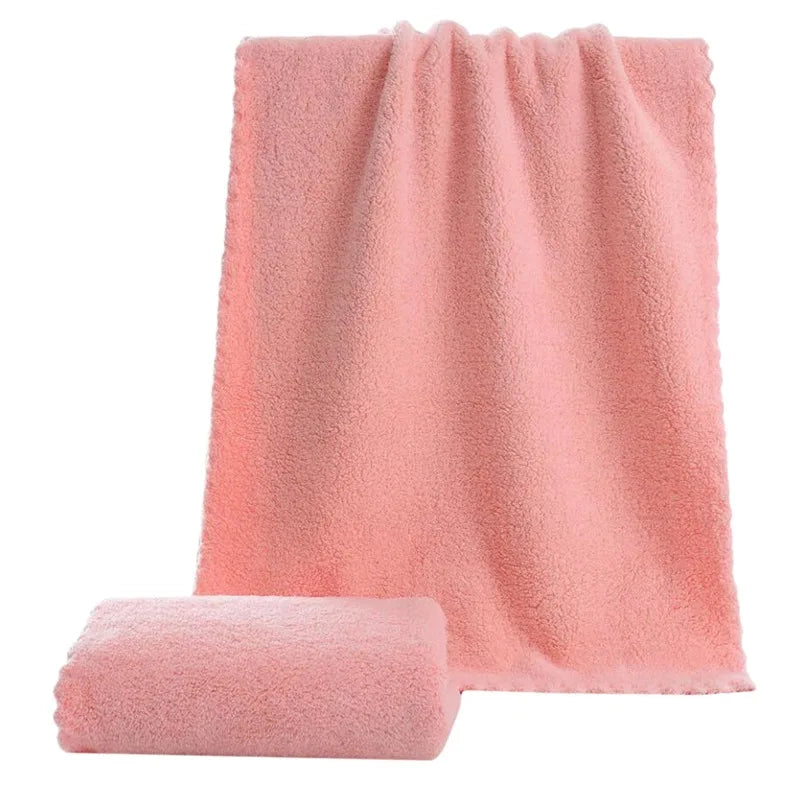 Beeinch Microfiber Coral Velvet Face Towel — Ultra Absorbent Soft Drying Cloth