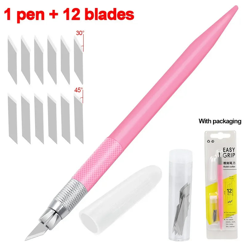 Craft Cutting Pen Tool — 360 Degree Rotating Blade for Precision Art