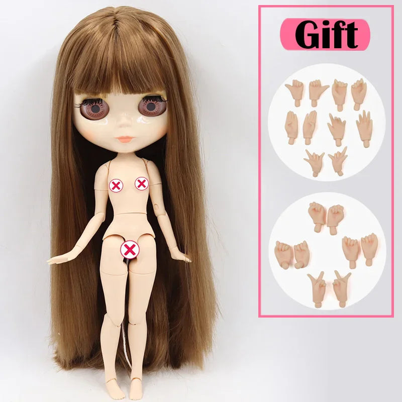 DBS 1/6 BJD Fashion Doll — White Skin Jointed Body for Customization