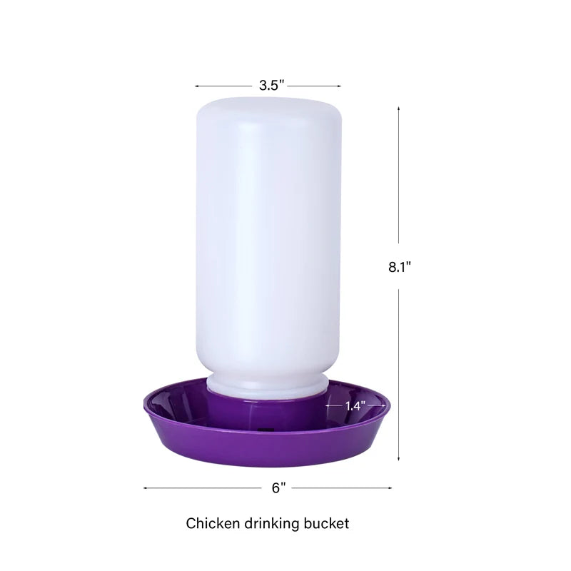 JIECARE Poultry Feeder and Drinker — Automatic Food and Water Dispenser