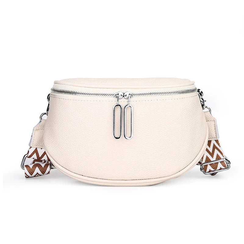 badiman Genuine Leather Tote Bag — Versatile Shoulder & Crossbody Handbag