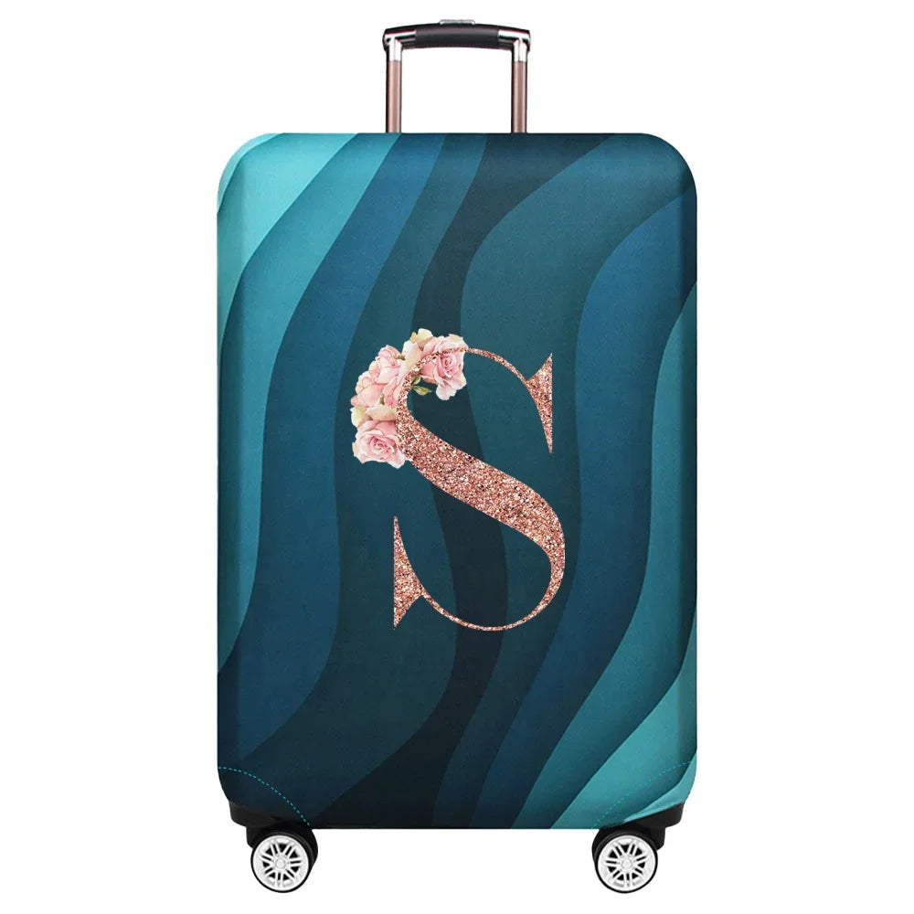 Stretch Luggage Protector Cover — Decorative Suitcase Guard for Travel